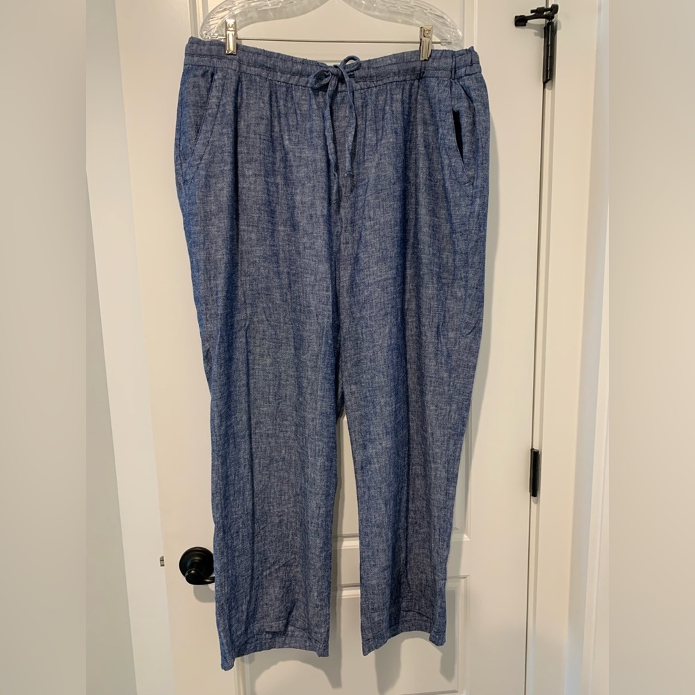 Old Navy ‘linen’ pants XL ‘denim blue’